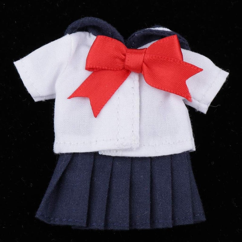 klarako Handmade Mini Clothes JK Clothing for 11cm or 1/12 Scale BJD Dolls, Dark Blue, as described - Image 3