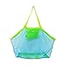 BornFeel Large Mesh Bag for Beach Toys Beach Bag for Sand Toys Mesh Sand Toy Bag Tote GreenBlue 18 x 12 x 18 Inch - Image 2