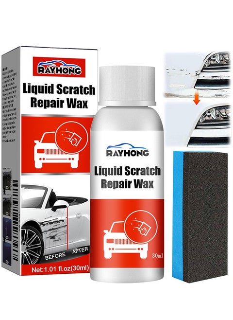 Automotive Liquid Scratch Repair Waxes, Car Paint Scratch Repair Agent, Care Grinding Polishing Restorer Liquid, Easily Repair Paint, Minor Scrapes Quickly Remover, Polish Paint Restorer With Sponge