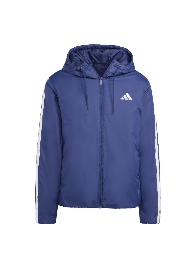 Adidas Ess 3S Ins Hd J Blue Jacket (Midweight) Jackets For Men - Image 1