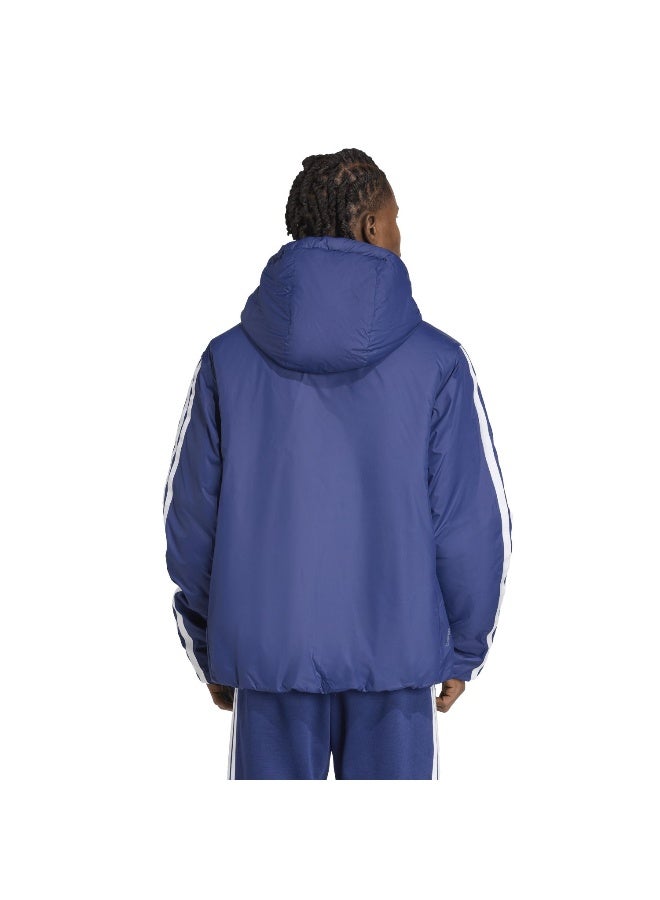 Adidas Ess 3S Ins Hd J Blue Jacket (Midweight) Jackets For Men - Image 3
