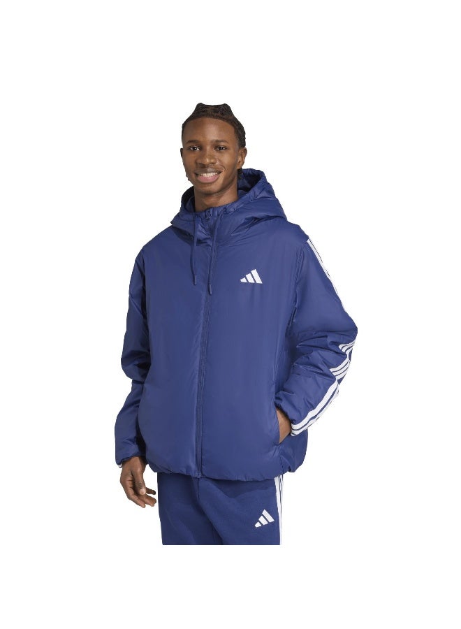 Adidas Ess 3S Ins Hd J Blue Jacket (Midweight) Jackets For Men - Image 2