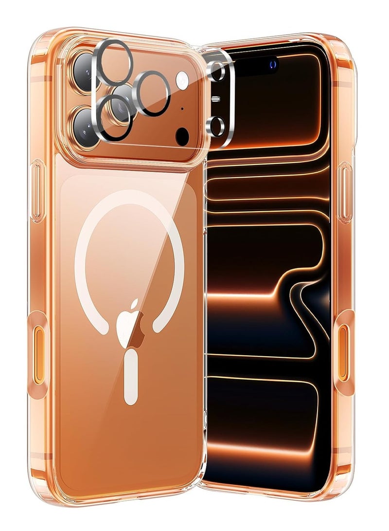 Houmt iPhone 17 Pro Clear Case Anti-Yellowing Strong Magnetic Cover with Screen Protector And Camera Lens Protector Case For iPhone 17 Pro 6.3-inch - Image 1
