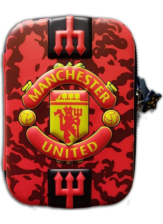 Famous Quality FAMOUS QUALITY Ethylene Vinyl Acetate (Eva) Stylish 3D-Premium Pencil Boxes For Boys Fcb Football Club 3D Eva Hardtop Pencil Pouches For Girls And Boys (Rainbow Color), Multicolor  - Image 1