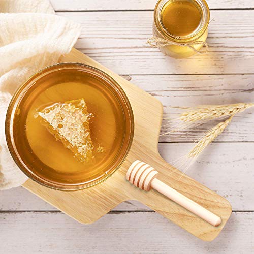 Amajoy 50PCS Small Wood Honey Dipper Sticks with Thank You Escort Card and Twine Server for Honey Jar Dispense Drizzle Honey Wedding Party Favor Baby Shower - Image 5