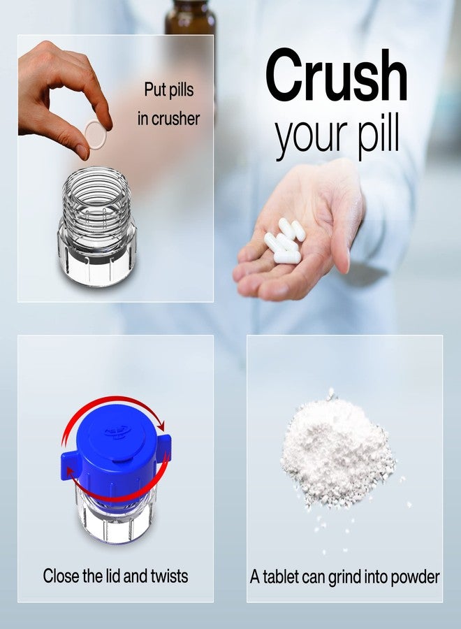 Otica Tablet Crusher Pill Grinder Tablet pulverizer Medicine crusher in powder form for Great for Feeding Tube use, Pets or easier Medicine intake for Kids (pack of, 1) - Image 5