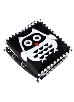 Generic Black White Cartoon Animal Baby Bed Bumper Book Chewable Anti-kick Foot Toy Baby Play Toy Fabric Book For Infants-Color:N006A Black And White Bedside Owl  - Image 5