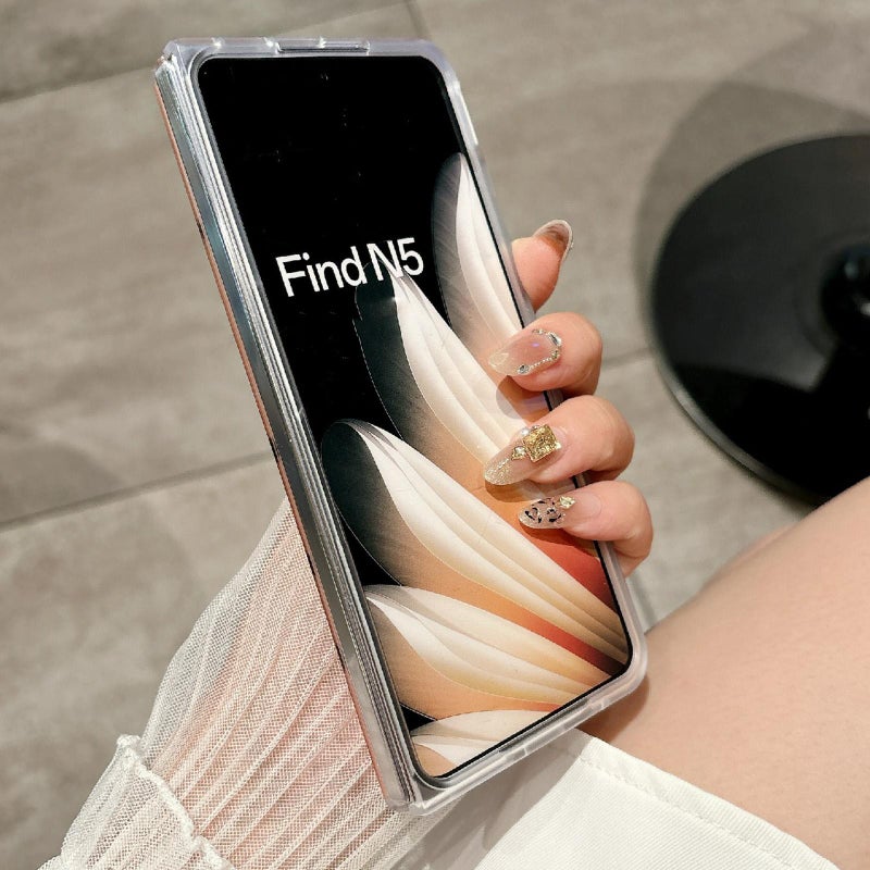 erorex For OPPO Find N5 Glitter Powder Dots Pattern Phone Case(White) - Image 3