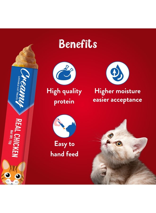 Drools Creamy Lickable Cat Treats  Real Chicken - Image 2