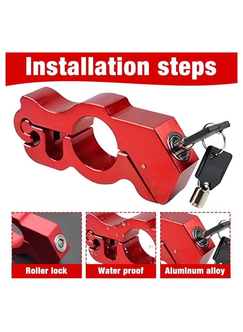 Motorcycle Handlebar Lock High Security Accessories - Image 2