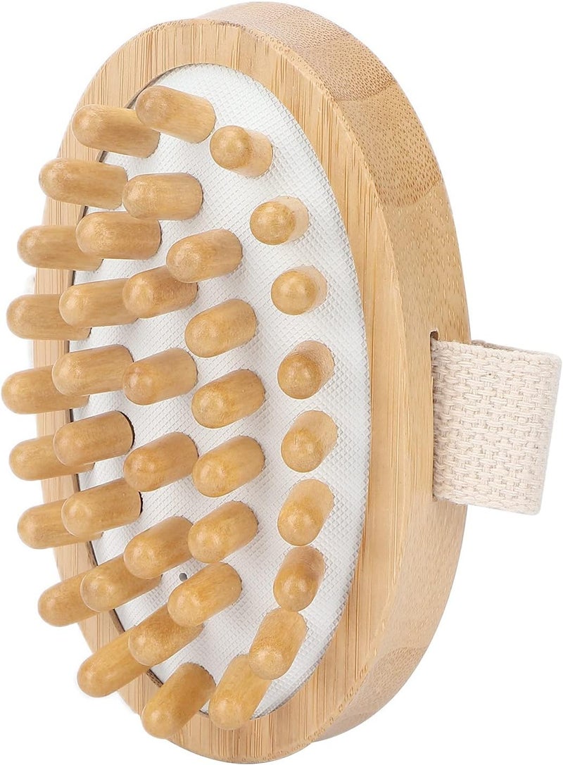 klarako Bamboo Bump Massage Brush, Gentle Acupoint Massage Brush, Improve Blood Circulation and Eliminate Fat Accumulation,Spa Bath Massage Brush Body Scrubber Brush - Image 5