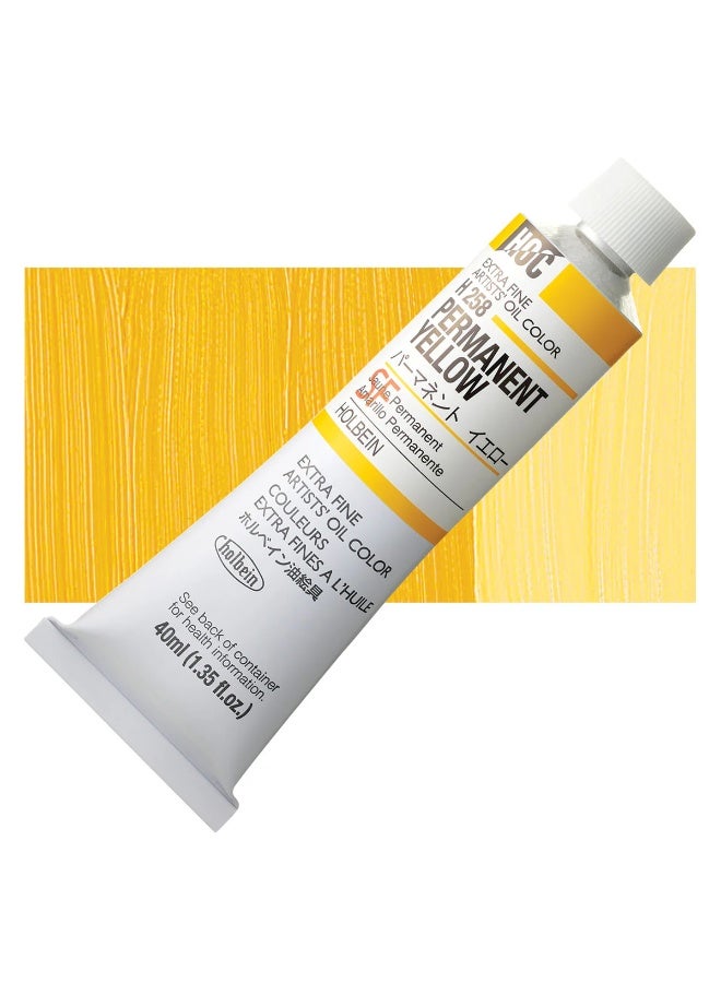 Holbein Artists' Oil Colors , 40ml -  Permanent Yellow - Image 2