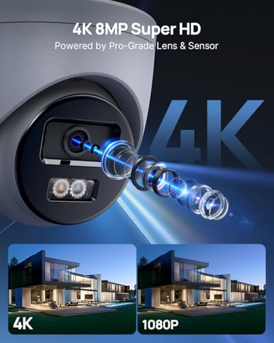 ANNKE C800 4K PoE Security Camera with AI Human/Vehicle Detection, IP Cam with Audio,Wide Angle, Remote Access, Spotlight Night Vision, IP67 Waterproof, H.265+, Support up to 512GB TF Card - Image 5