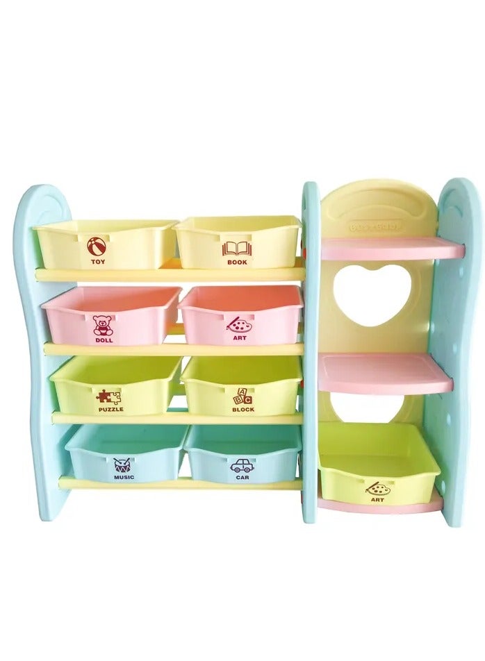 RBWTOYS منظم ألعاب متعدد الصناديق من RBW TOYS مع صناديق تخزين، صندوق ألعاب للفتيات والأولاد، متعدد الألوان - Image 1