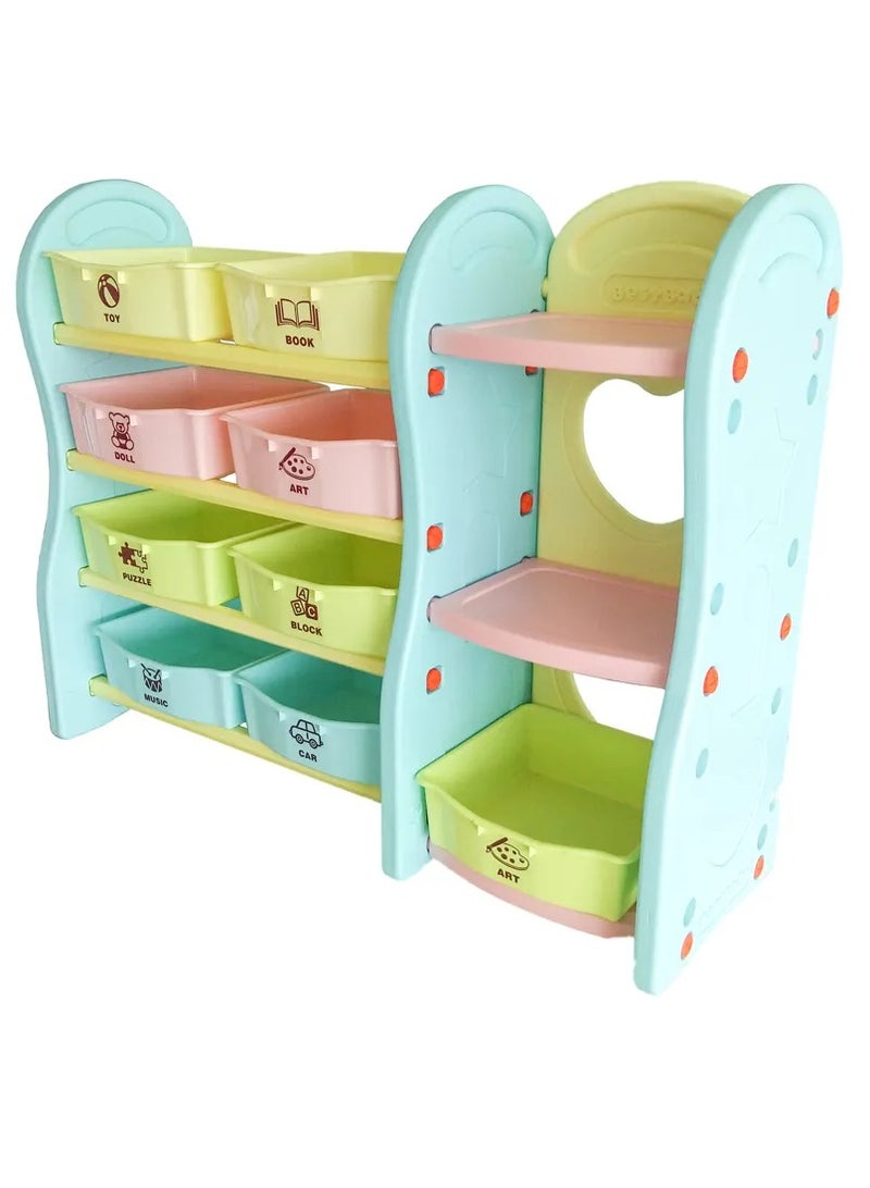 RBWTOYS منظم ألعاب متعدد الصناديق من RBW TOYS مع صناديق تخزين، صندوق ألعاب للفتيات والأولاد، متعدد الألوان - Image 3