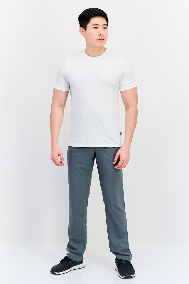 PUMA تي شيرت رياضي للرجال بأكمام قصيرة، خارجي، أبيض - Image 4