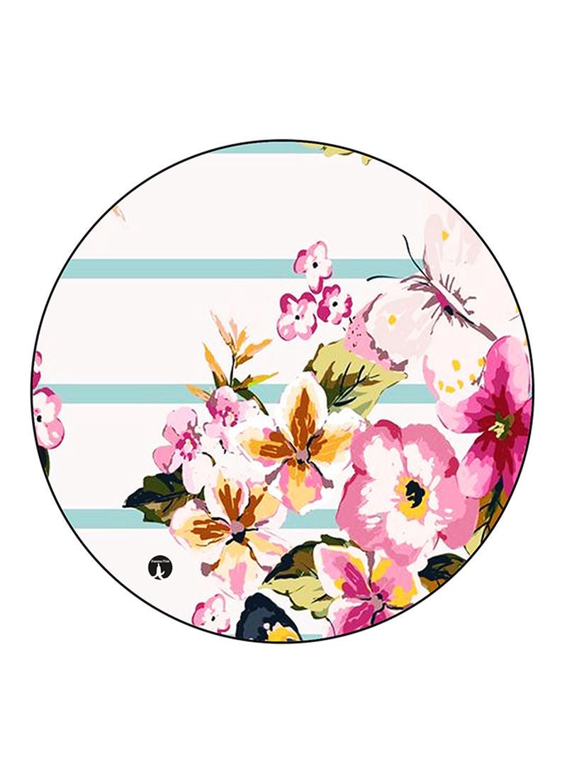 RKN Flowers Printed Mouse Pad  Multicolour
