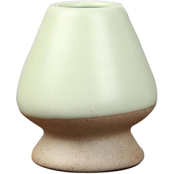 OUGETHER Matcha Tea Whisk Holder 1Pc Chasen StandMatcha Whisk Stand Ceramic Holder Chasen Stand Fit For Traditional Japanese Tea Matcha Chasen Tea Set Accessories Light Green - Image 1