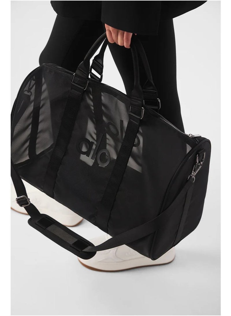 alo Alo Yoga Sheer Duffle Black - Image 5