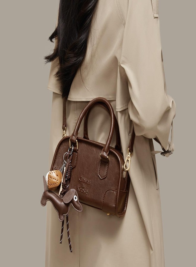 سينفايكروز حقائب كروسبودي من سينفايكروز للنساء، حقائب يد جلدية أنيقة للسيدات، حقائب صغيرة لطيفة مزينة بتعليقات وحزام قابل للتعديل - Image 2