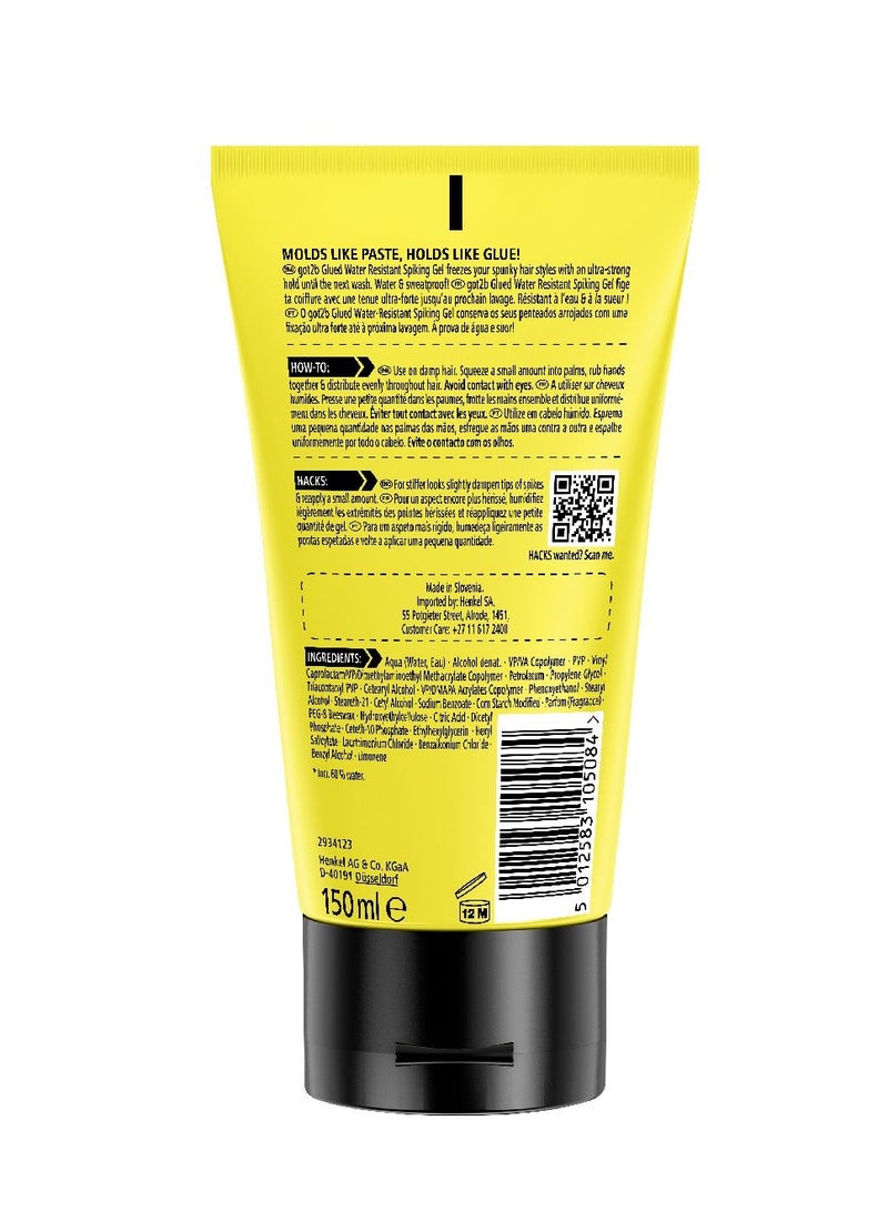 Got2b Water Resistant Spiking Gel 150ml - Image 2