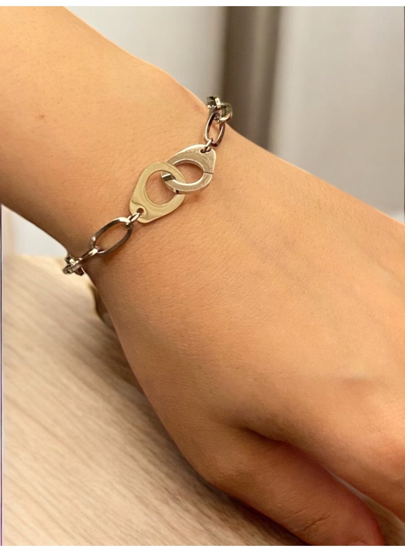 إيكوال اسوارة نسائية عصرية وأنيقة مصنوعة من الاستانلس ستيل - Image 1