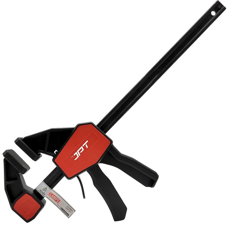 JPT Pro Series 18-Inch Quick-Grip Bar Clamps | 300mm Clamping Range | One-Handed Wood Clamps with Quick-Release Trigger | Heavy-Duty Spreader F-Clamp Set | 155 lbs Hold | Woodworking, Carpentry, DIY - Image 1