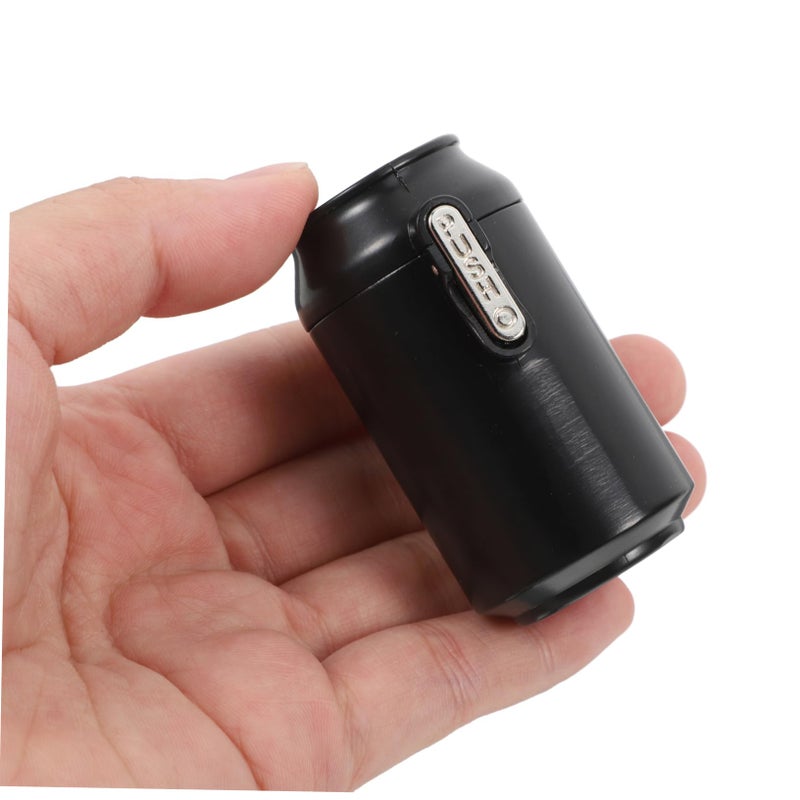 Black Portable Leakproof Cigarette Ashtray with Keychain Large Capacity Outdoor Travel - Image 4