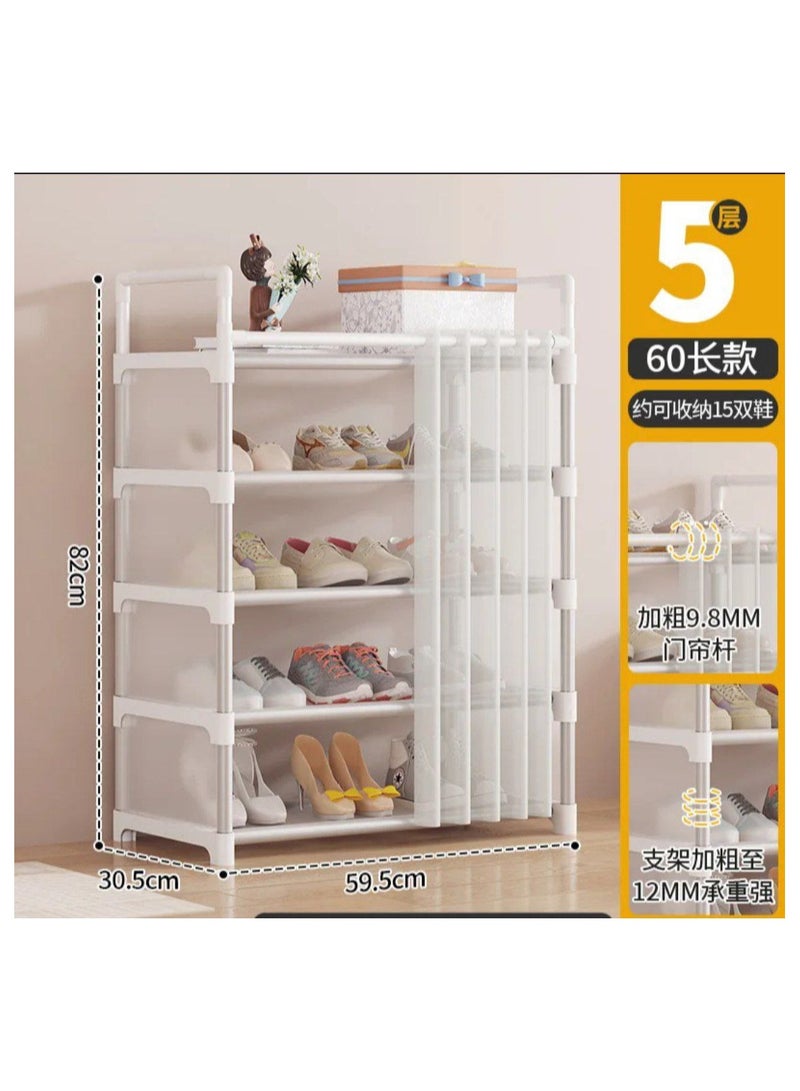 جزامة بالكفر كتان مزودة بستارة مشمع للتحكم في القفل والفتح بلاستك*قوائم معدن - Image 2