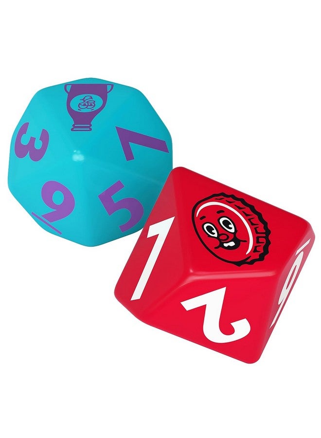 Modiphius Entertainment: Fallout: Factions Nuka-World - Dice Sets: Nuka-Cola - 12 Dice Set, Teal & Red w/ Nuka World Symbols, Tabletop Game Accessory - Image 2