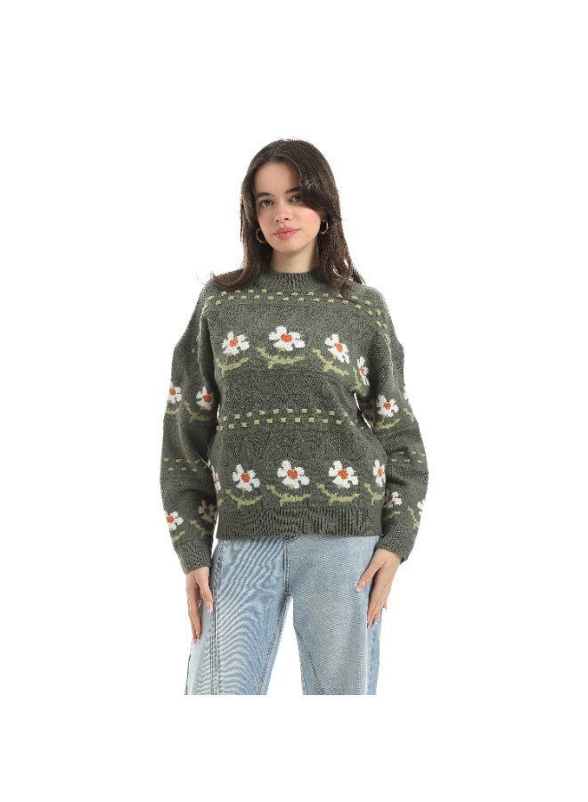 Coctail Pullover-17397-OLIVE - Image 1