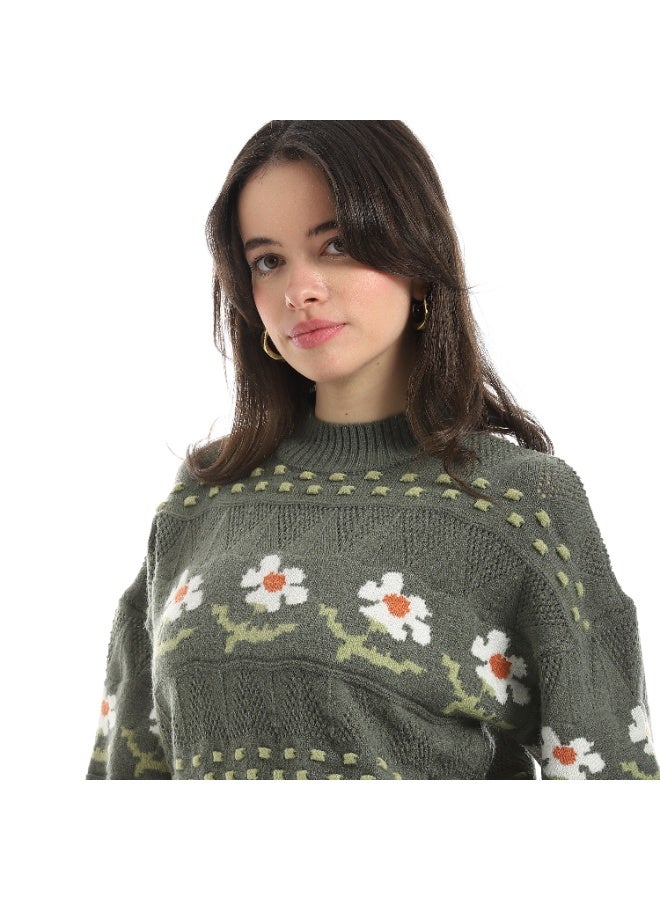 Coctail Pullover-17397-OLIVE - Image 4