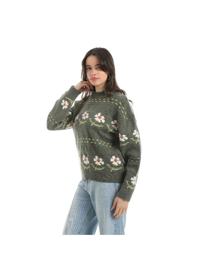 Coctail Pullover-17397-OLIVE - Image 2