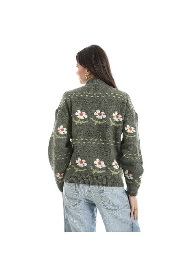 Coctail Pullover-17397-OLIVE - Image 3