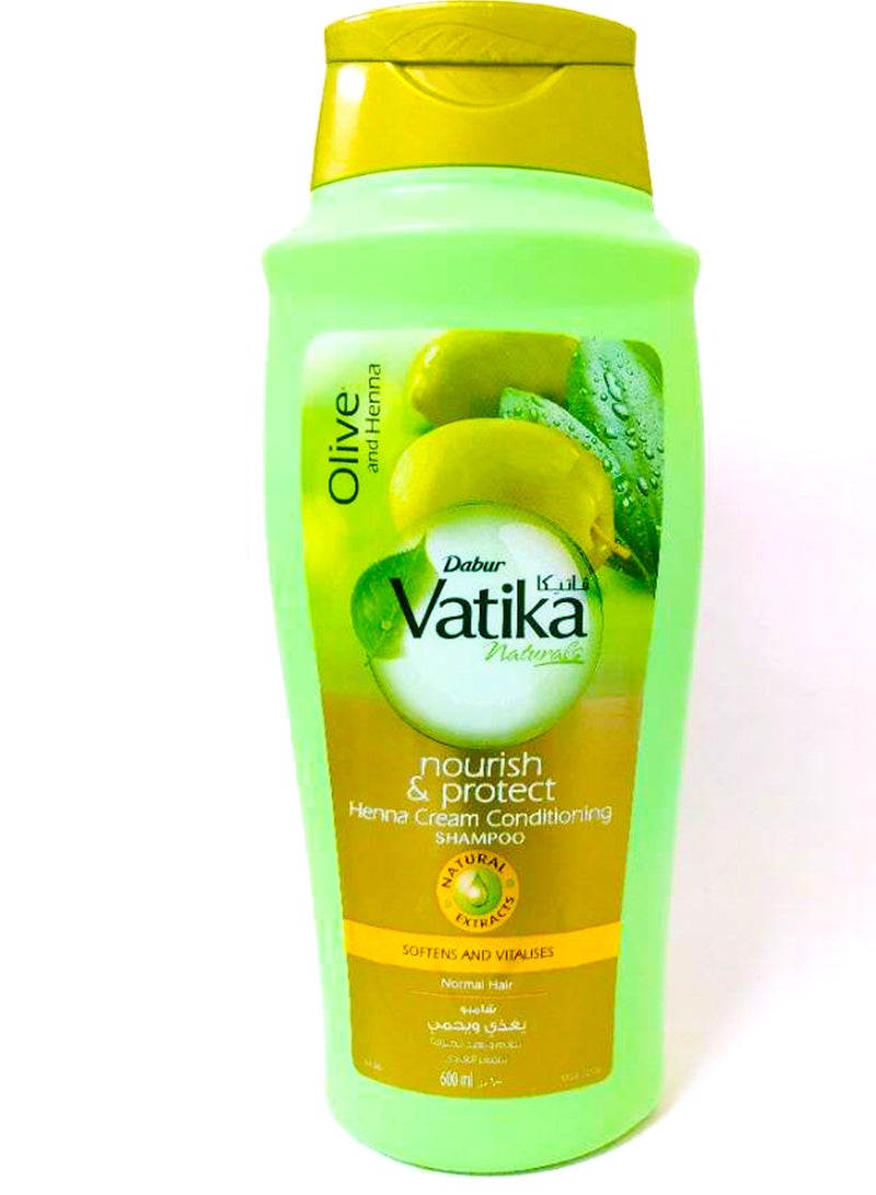 Dabur Vatika Naturals  Olive & Henna Conditioning Shampoo - 600 ml