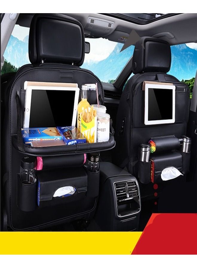 fashionhome Multifunction Car Rear Seat Storage Bag Dining Table Organizer Pouch - Image 3