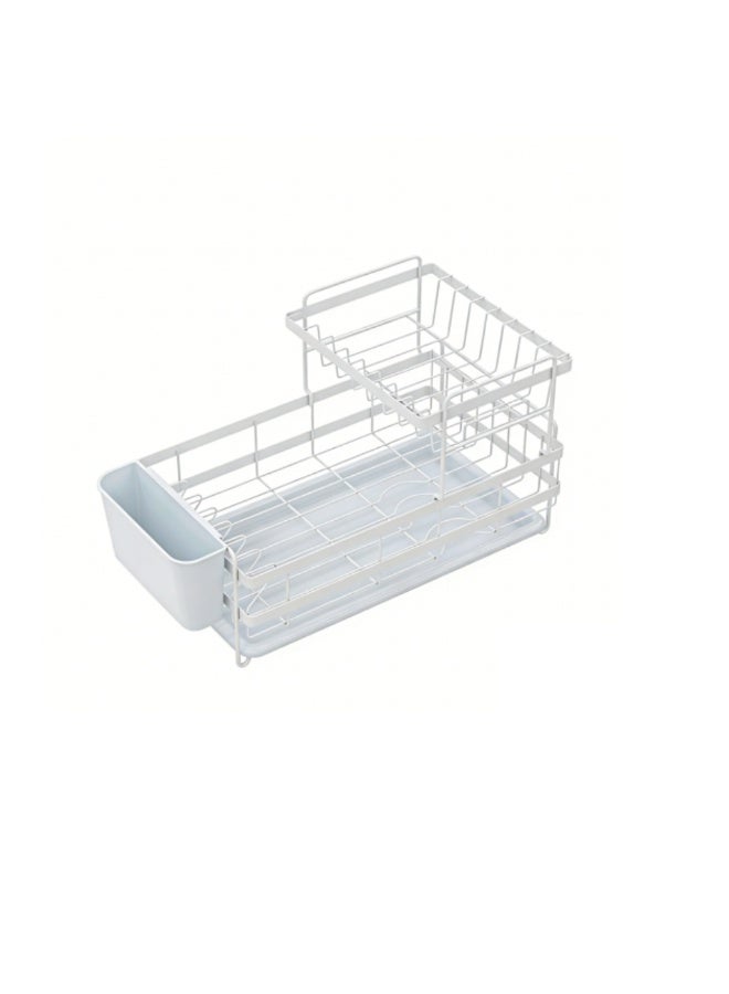 Smart Storage 💫Premium Double-Layer Dish Drying Rack – Carbon Steel Kitchen Dish Drainer with Removable PP Tray . - Image 1
