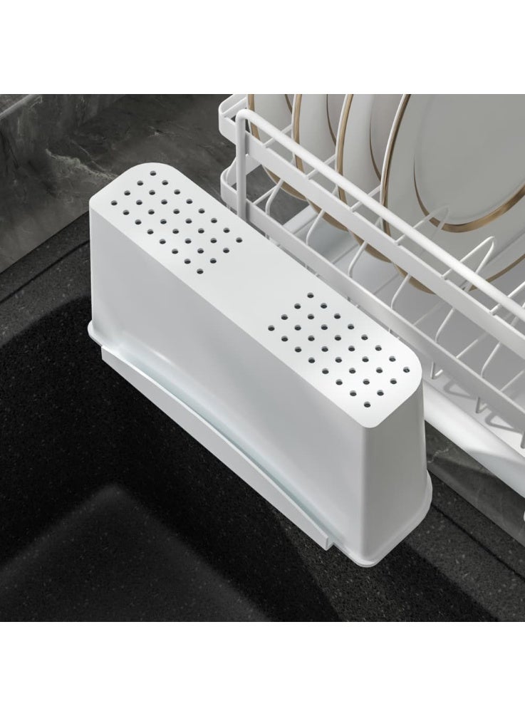 Smart Storage 💫Premium Double-Layer Dish Drying Rack – Carbon Steel Kitchen Dish Drainer with Removable PP Tray . - Image 5