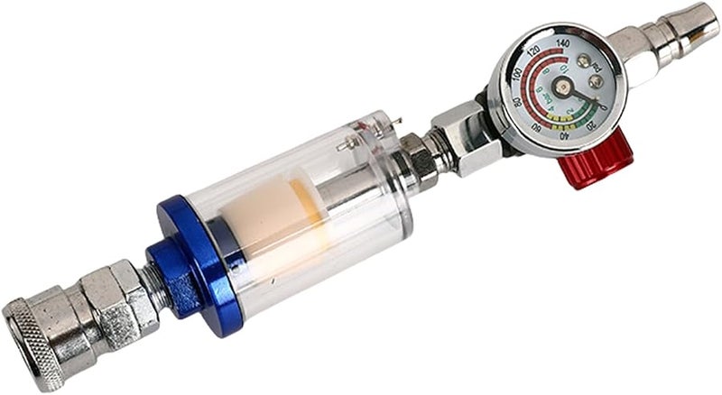 فاصل هواء الماء مرشح منظم ضغط مع مقياس لمسدس الرش والأدوات الهوائية - Image 2