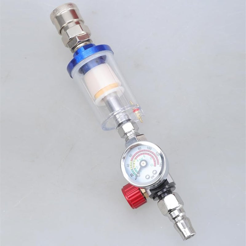 فاصل هواء الماء مرشح منظم ضغط مع مقياس لمسدس الرش والأدوات الهوائية - Image 5
