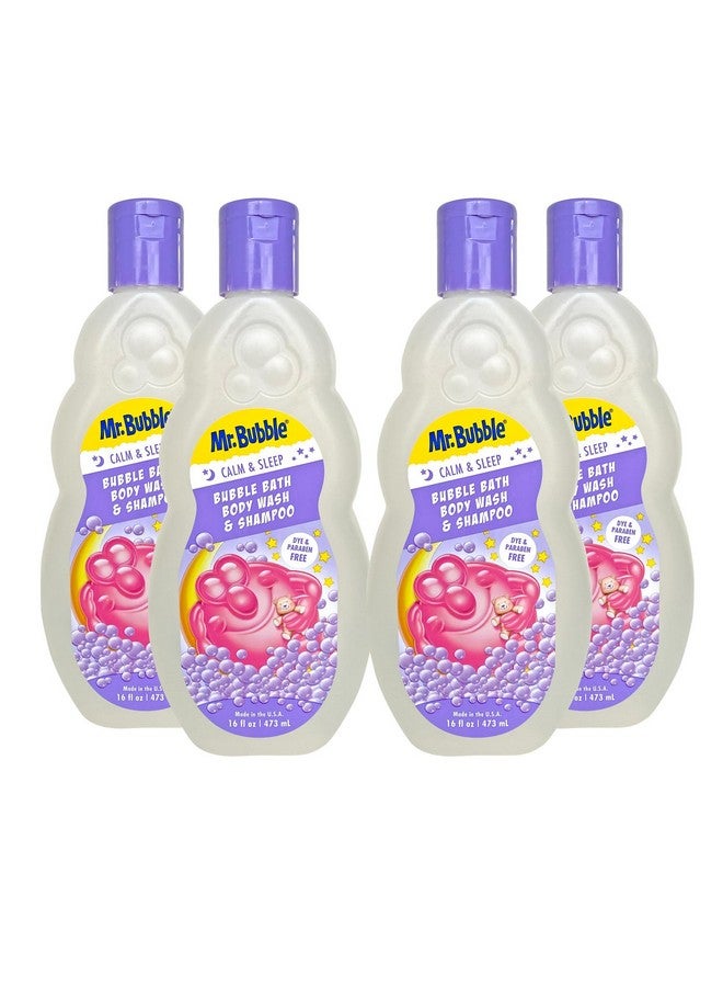 Mr. Bubble Calm And Sleep 3In1 Bubble Bath, Body Wash & Shampoo, 16 Oz., Pack Of 4 - Image 1