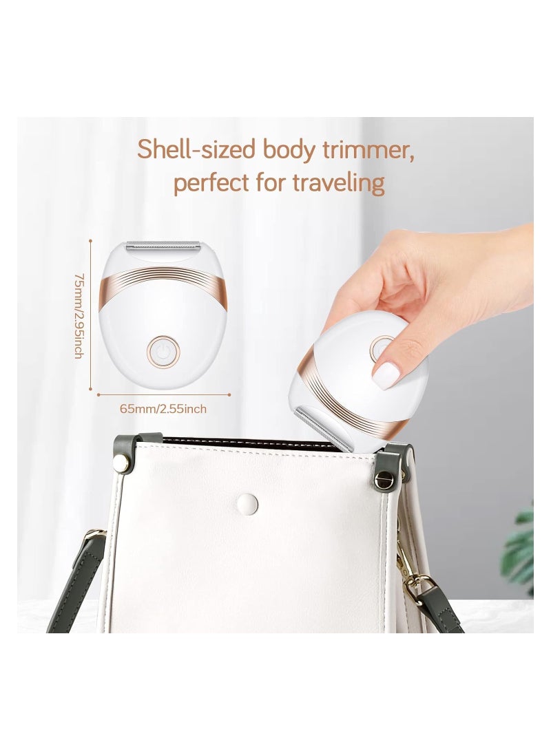 Electric Lady Shaver Trimmer For Women Wet And Dry Rechargeable With Eyebrow Razor Gift And 3 In 1 Blade Easy And Quick Shaver Head Body Hair Removal For Legs And Underarms