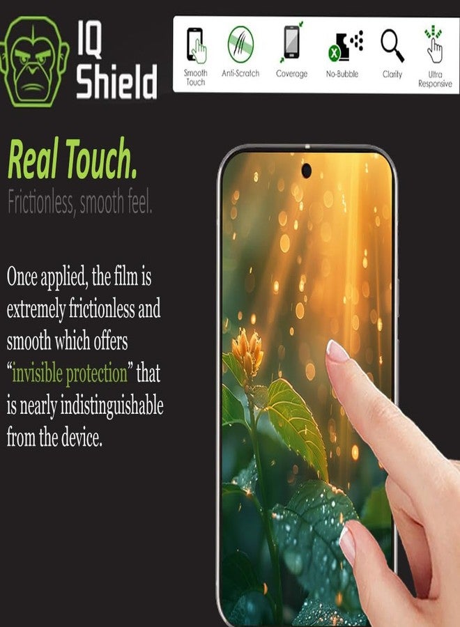 IQShield 2 Pack for Google Pixel 10/ Pixel 9 /Google Pixel 10 Pro/Pixel 9 Pro - Easy Install, Ultra Thin, Anti-Scratch, Anti-Bubble Smudge Resistant Clear TPU Film - Image 4