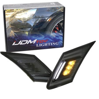 iJDMTOY JDM Smoked Lens White/Amber Dual Color LED Front Sidemarkers Compatible With 2013-16 Scion FR-S, 2013-21 Subaru BRZ, 2017-21 Toyota 86 (Parking: White LED, Turn Signal: Amber LED) - pzsku/Z0862BD9FB5C5E17083E6Z/45/1749373074/d599a26d-00e7-40d1-b7e7-6612ba62be11