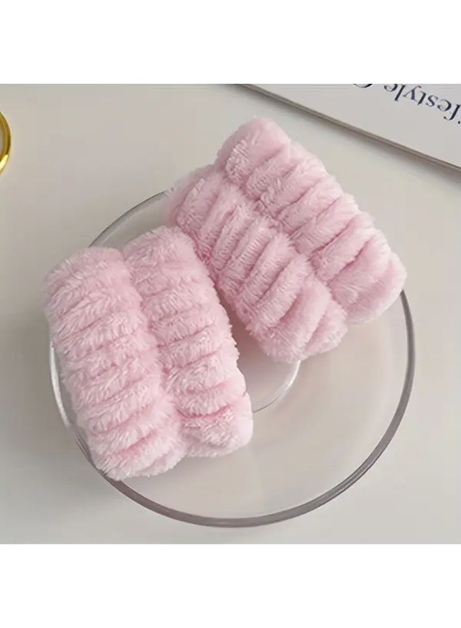 Pink Anti Splash Wrist Band Moisture Absorbent Sleeve Cover For Water Sports Sweat Wipe - Image 5