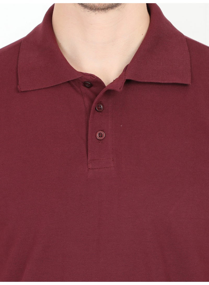 ملابس RSO تي شيرت بولو سادة بأكمام نصفية وياقة بولو للرجال من RSO Outfits - كستنائي - Image 5