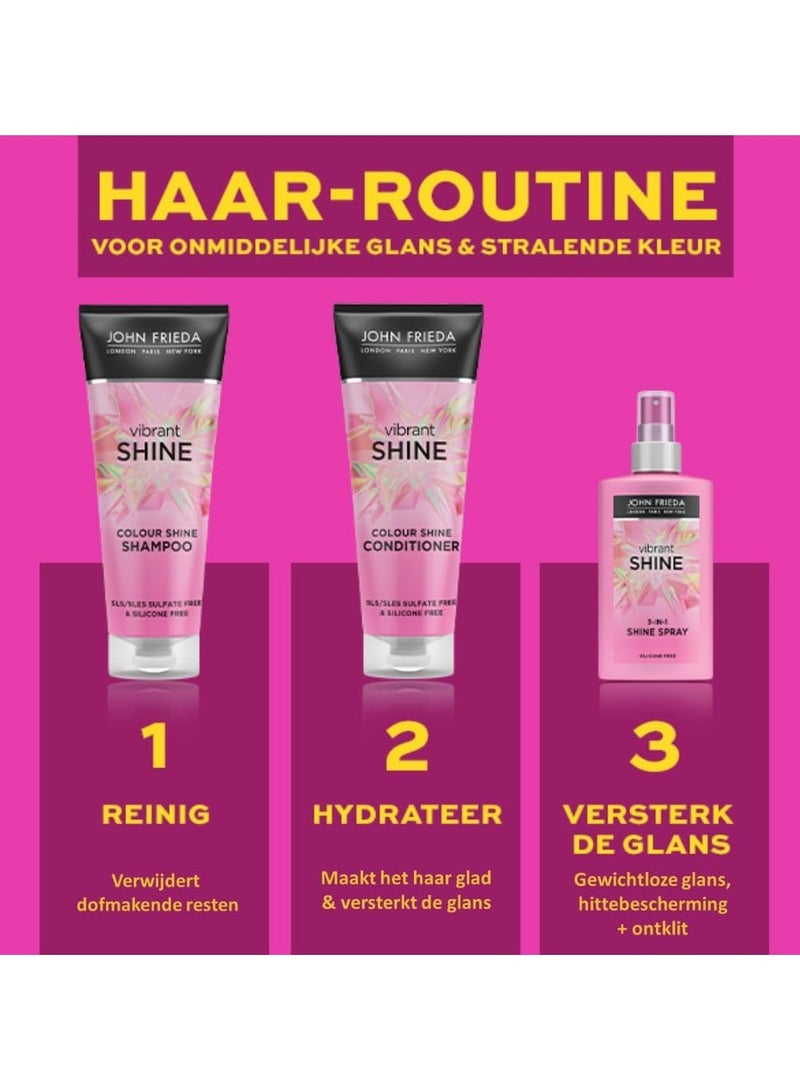 جون فريدا بلسم فيبرانت شاين كولور شاين 250 مل بلسم لامع خفيف الوزن للشعر اللامع خالي من الكبريتات وخالي من السيليكون - Image 3