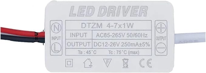 LED Driver Constant Current Power Supply 4 7W 250mA AC85 265V For 1 36W LED Lights - Image 1