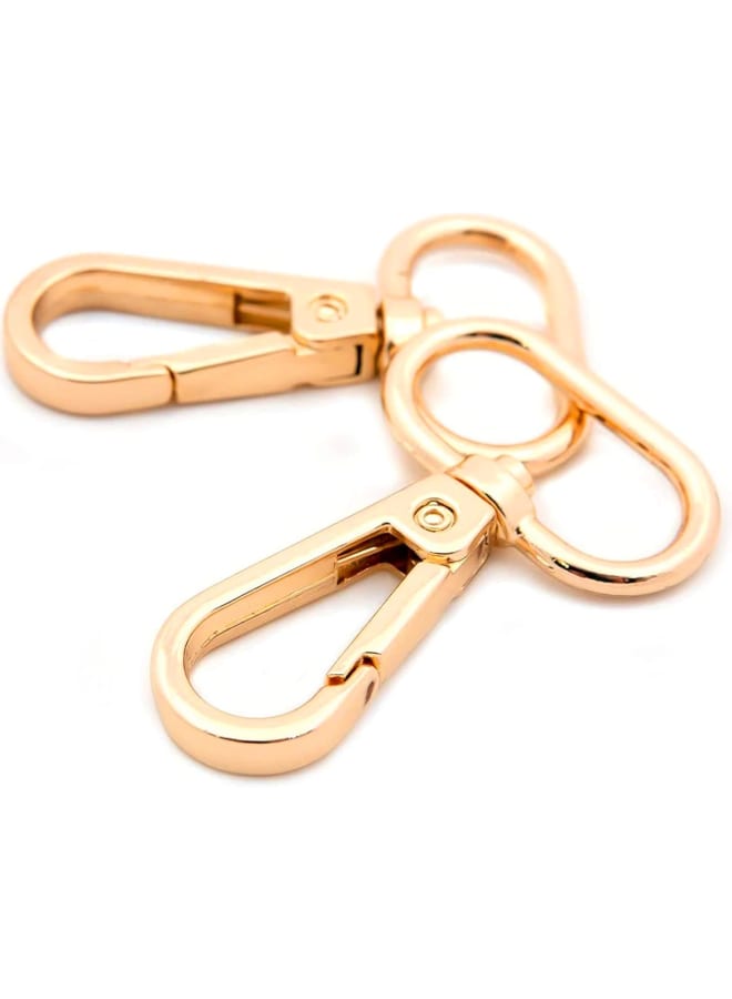 Swivel Lobster Claw Clasp 1 inch Oval Ring Gold Swivel Hooks 15pcs Push Gate for Purses & Craft Handbag Making  - Image 1