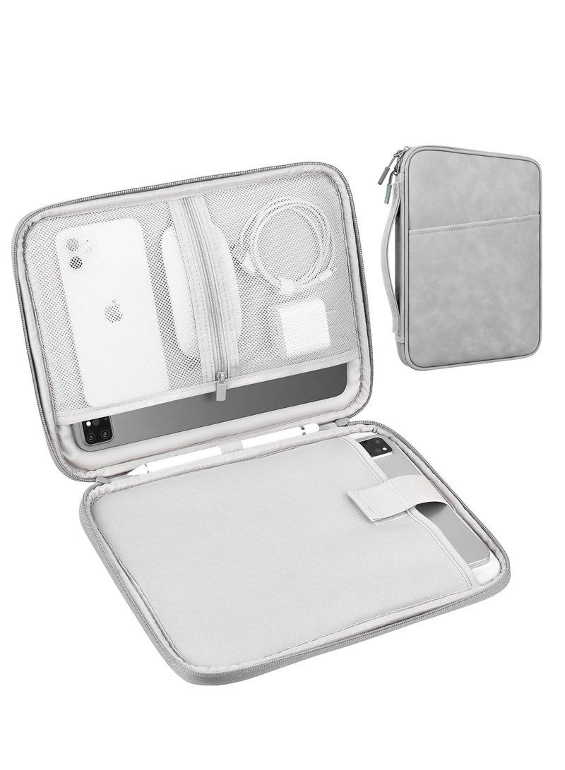 RATSAW Tablet Sleeve Case for 10.9 inch New iPad 11 inch iPad Pro 10.2 inch iPad 10.9 iPad Air 10.5 inch iPad Pro Air Galaxy Tab A8 10.5 Protective Bag Fit Apple Smart Keyboard Gray - Image 1